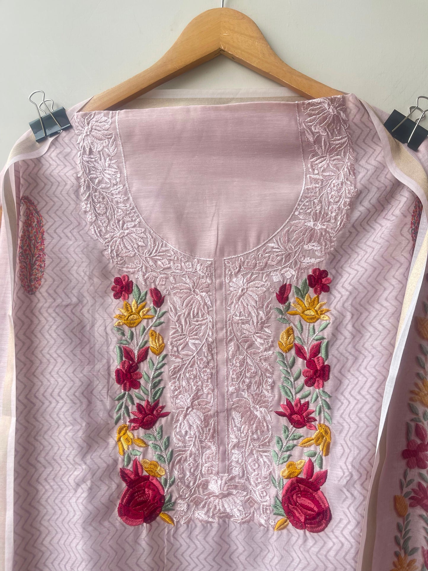 Mul chanderi printed ladies unstitched suit Rc18960 (a)