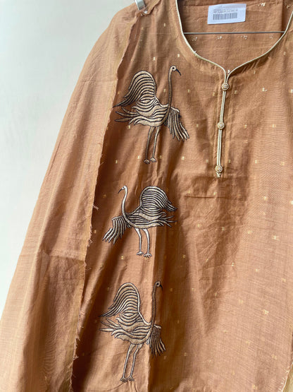 Banarasi shimmer mul chanderi unstitched ladies suit Rc19263 (a)