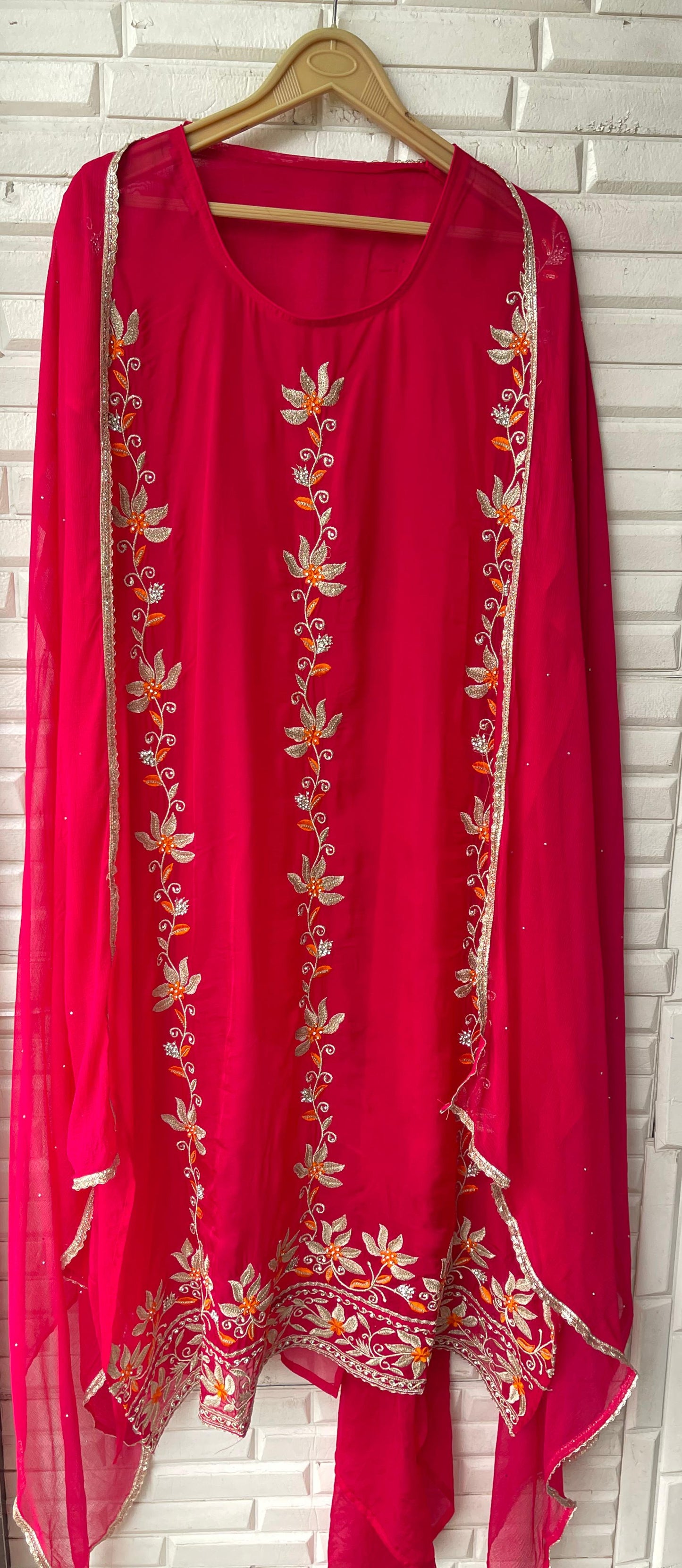 Organza semi-stitched ladies suit Rc17476 (b)
