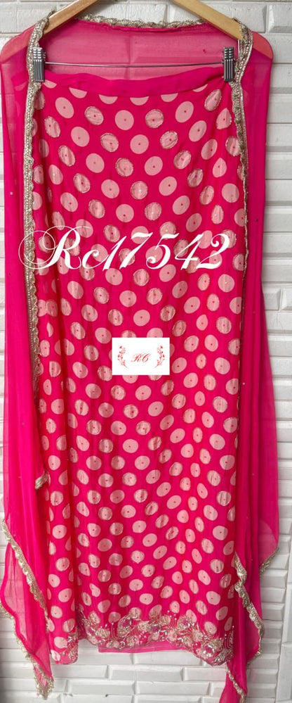 Organza unstitched ladies suit Rc17542 (a)