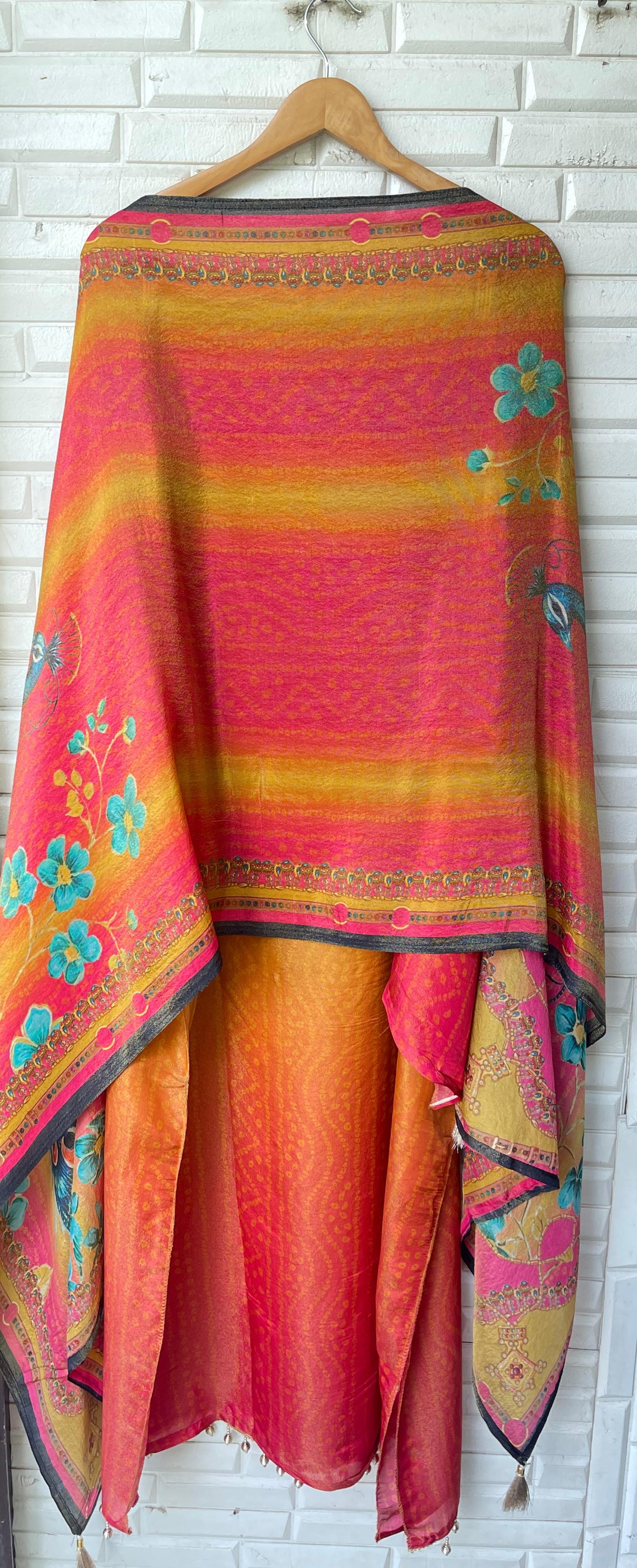 Self shimmer silk unstitched ladies suit Rc17717