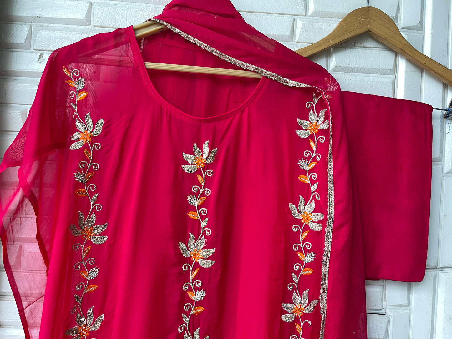 Organza semi-stitched ladies suit Rc17476 (b)