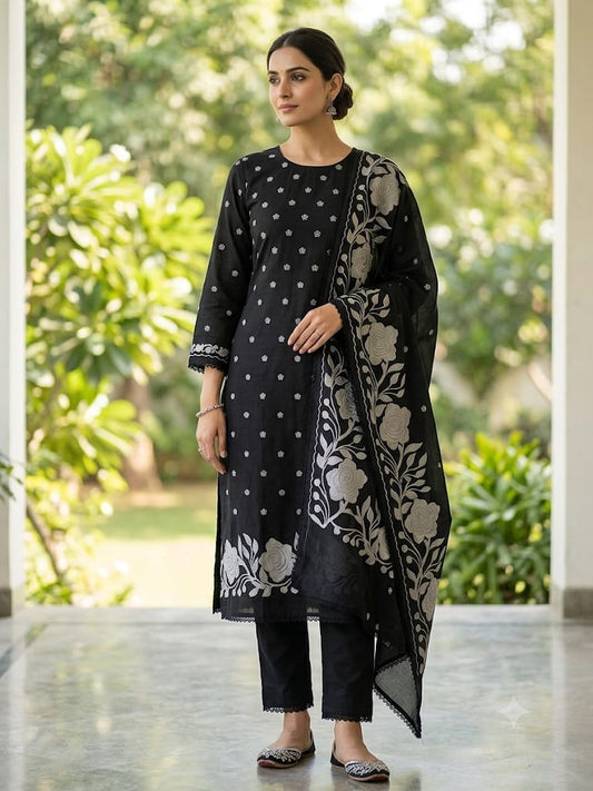 Mul chanderi unstitched ladies suit Rc19322 (b)