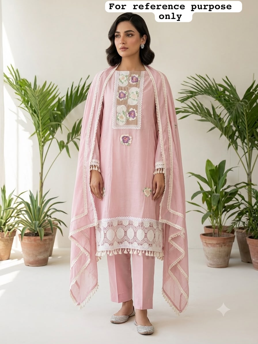 Super soft mul chanderi unstitched ladies suit Rc19103 (b)