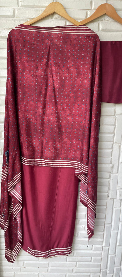 Muslin unstitched ladies suit Rc17648