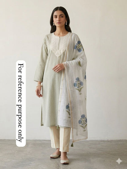 Mul Chanderi Printed Unstitched Ladies Suit RC18888 – view 2