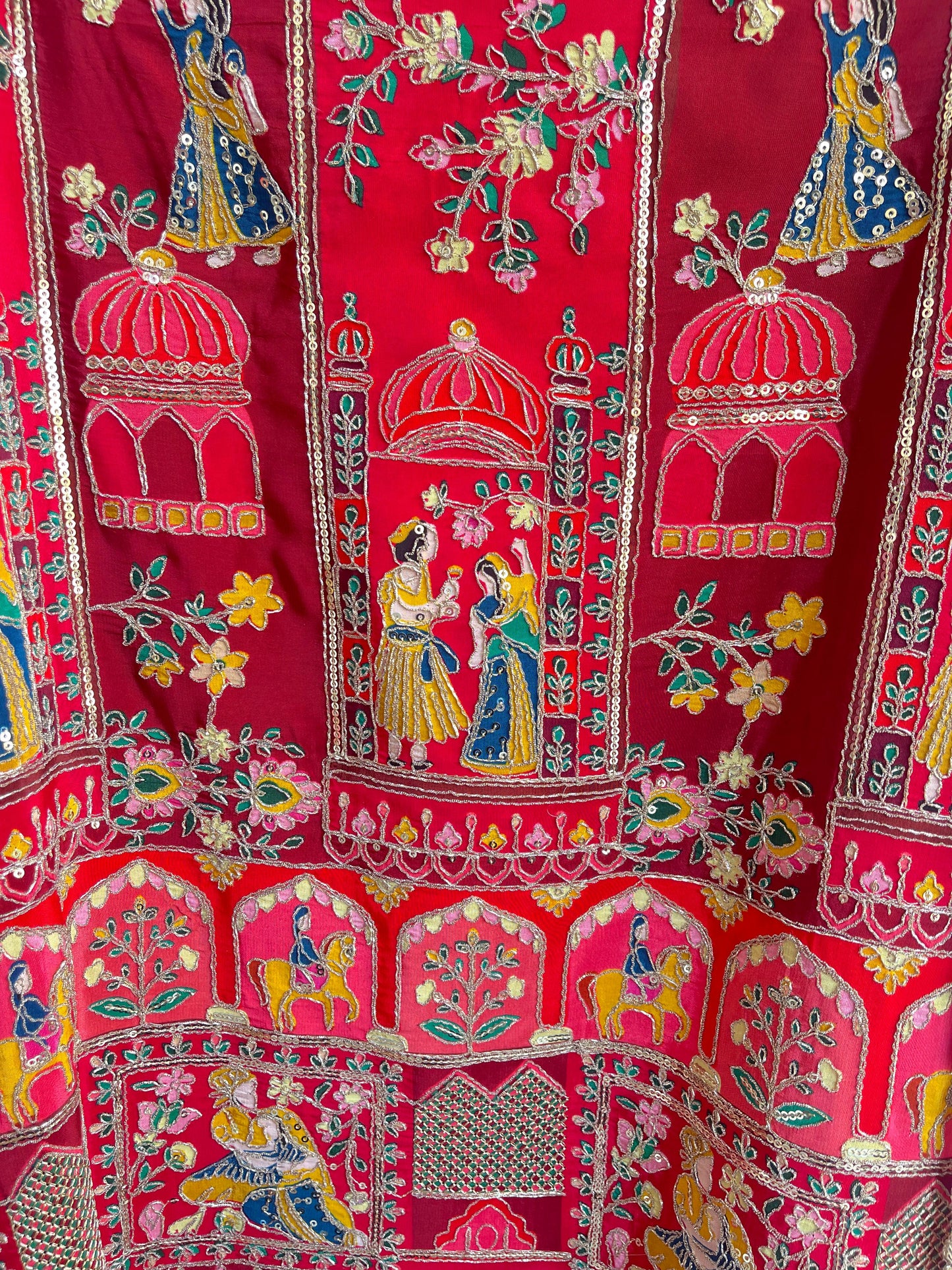 Satin crepe unstitched ladies suit Rc18834 (b)