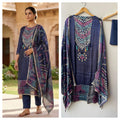 Gajji silk printed unstitched ladies suit Rc19332 (b)