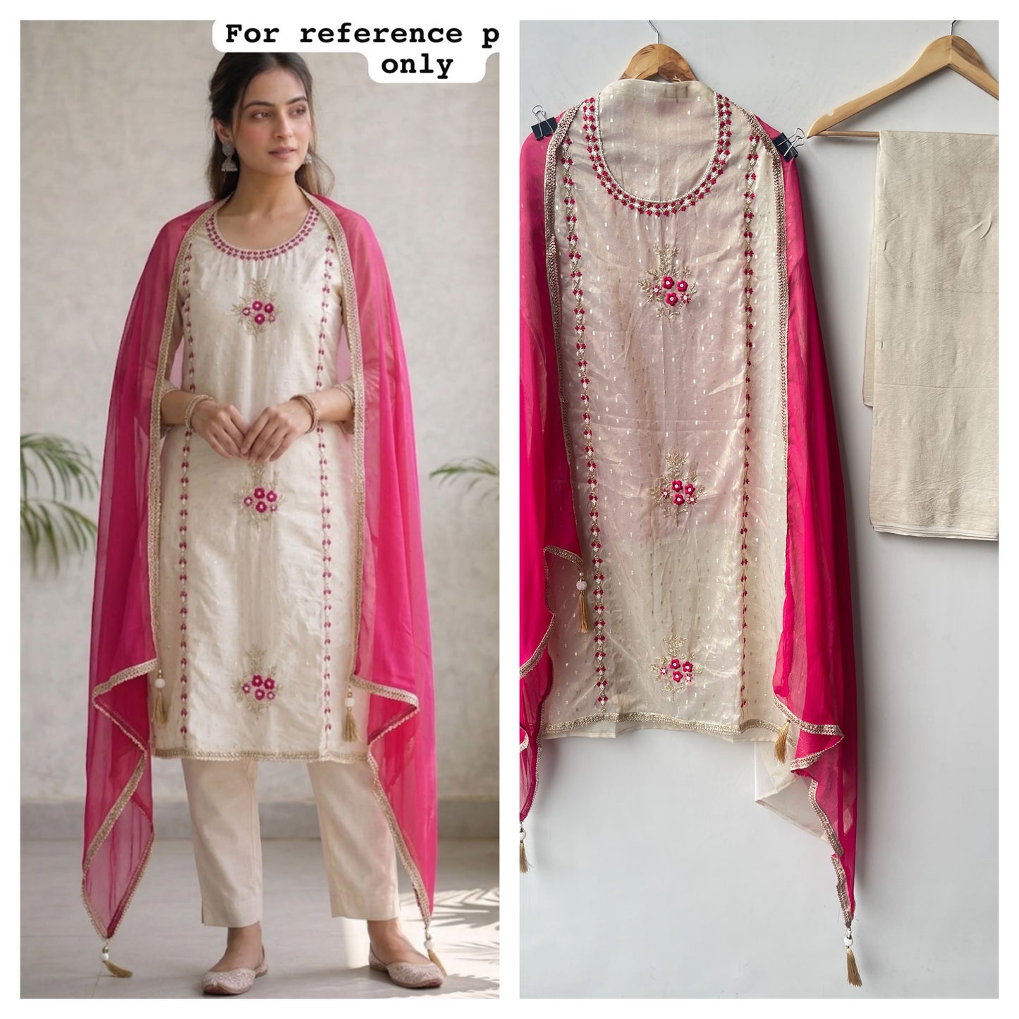 Shimmer organza unstitched ladies suit Rc19132