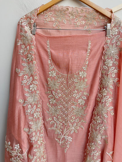 Pure mul chanderi unstitched ladies suit Rc18503 (a)