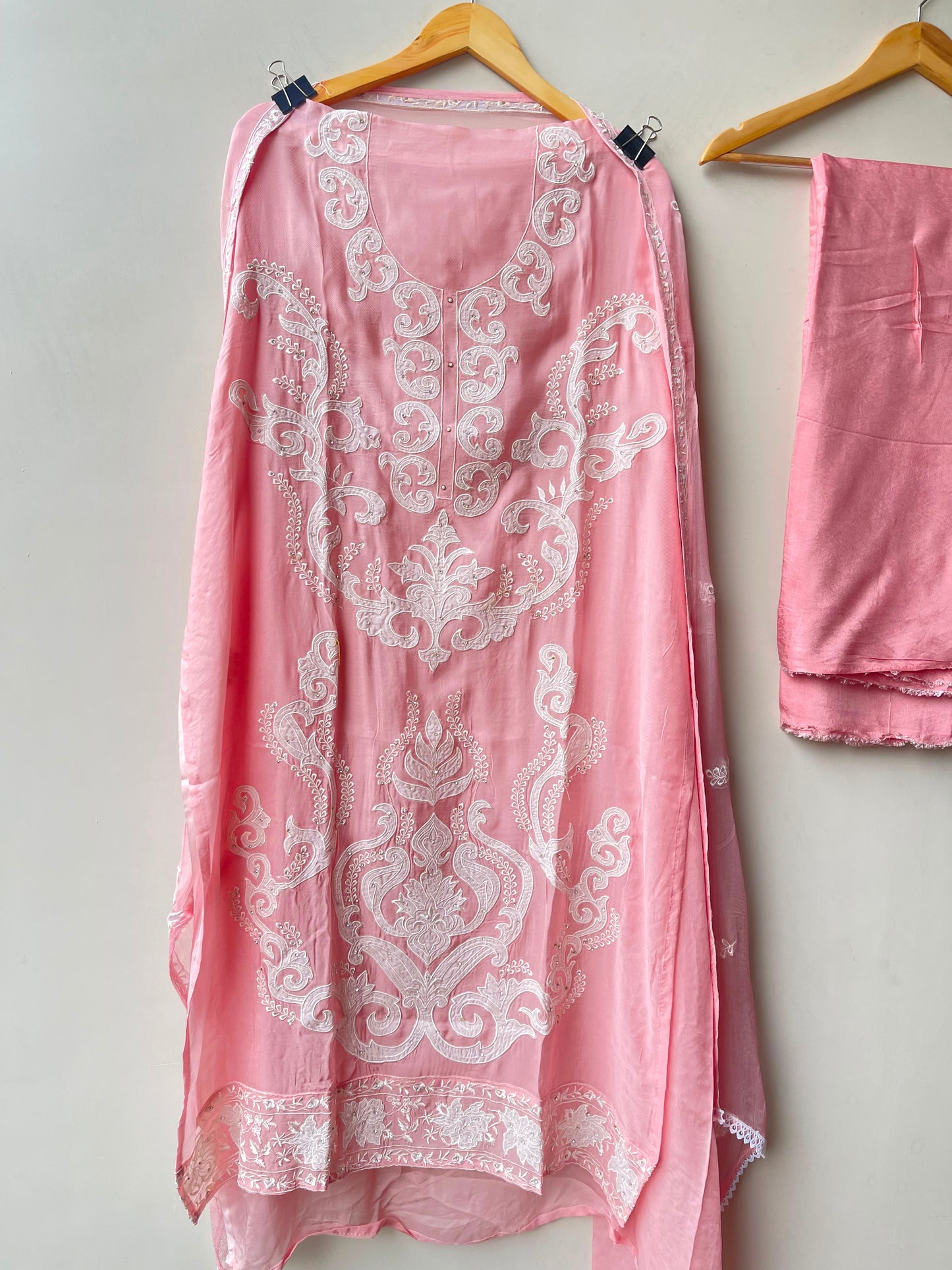 Organza Tuile fabric ladies unstitched suit Rc19131 (b)