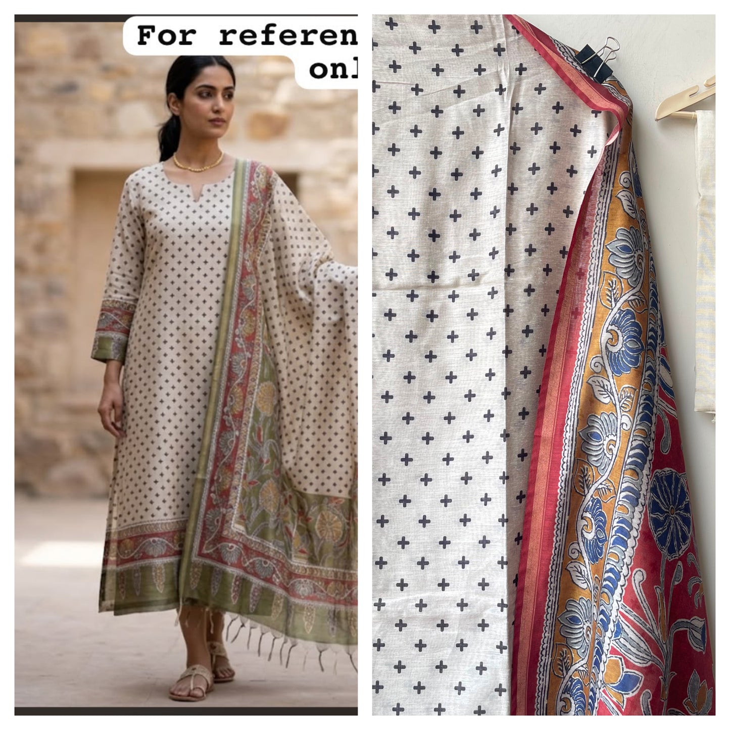 Mul chanderi maheshwari printed unstitched ladies suit Rc19070 (c)