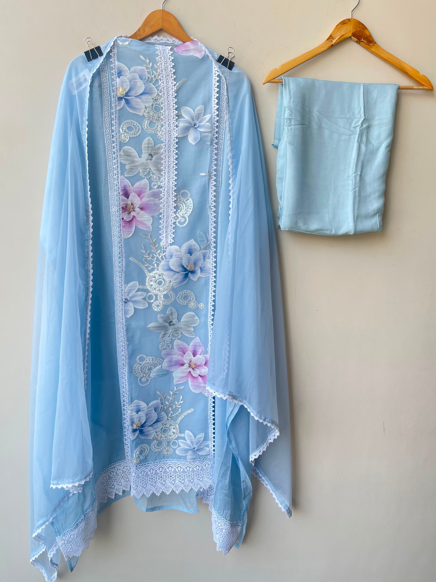 Organza unstitched ladies suit Rc19000 (a)