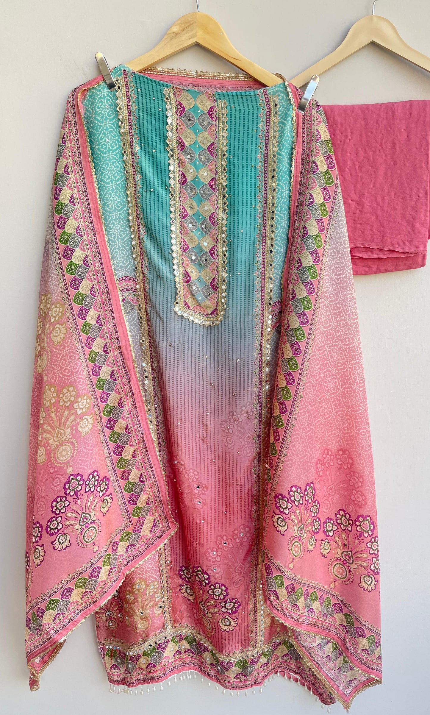 Shimmer silk unstitched ladies suit Rc17922 (a)