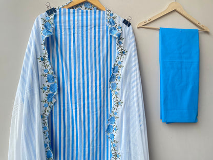 Mul cotton printed unstitched ladies suit Rc19054