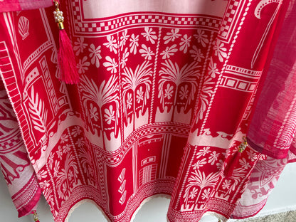 Cambrick cotton unstitched ladies suit Rc18385