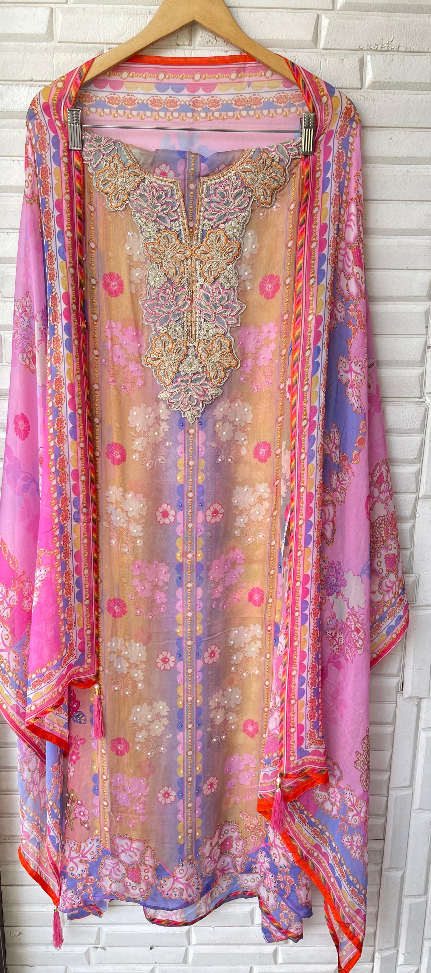 Organza unstitched ladies suit Rc17597