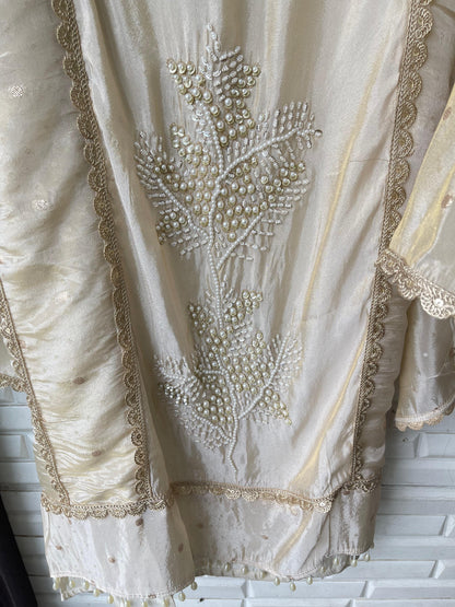 Shimmer silk unstitched ladies suit Rc17415