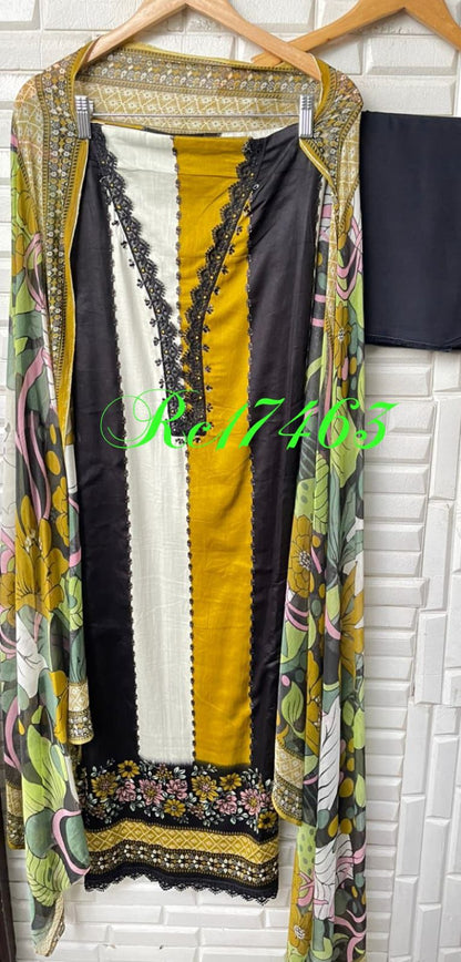 Cotton unstitched ladies suit Rc17463