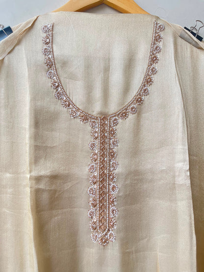 Giraffe silk unstitched ladies suit Rc19235