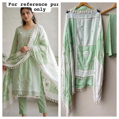 Mul chanderi unstitched ladies suit Rc19130 (a)