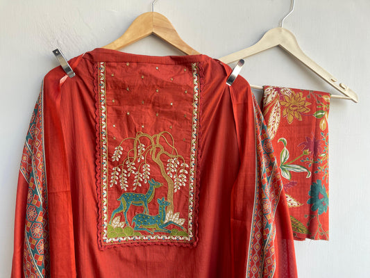 Cotton printed unstitched ladies suit Rc18379 (b)