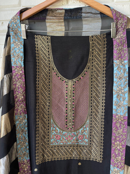 Banarasi tassar silk unstitched ladies suit Rc17722 (c)