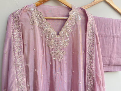 Shimmer silk unstitched ladies suit Rc17902