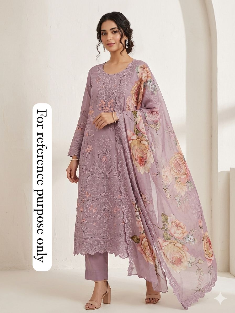 Organza Unstitched Ladies Suit RC-18802 (c)