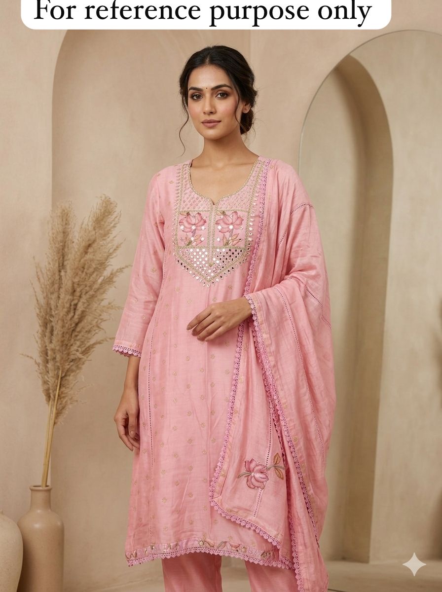 Banarasi mul chanderi ladies unstitched suit Rc18501