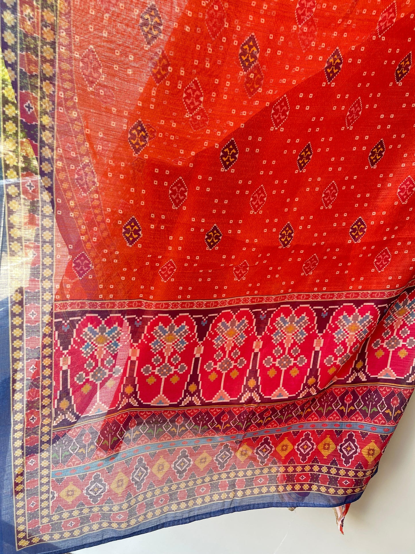 Cotten linen printed ladies unstitched suit Rc18833