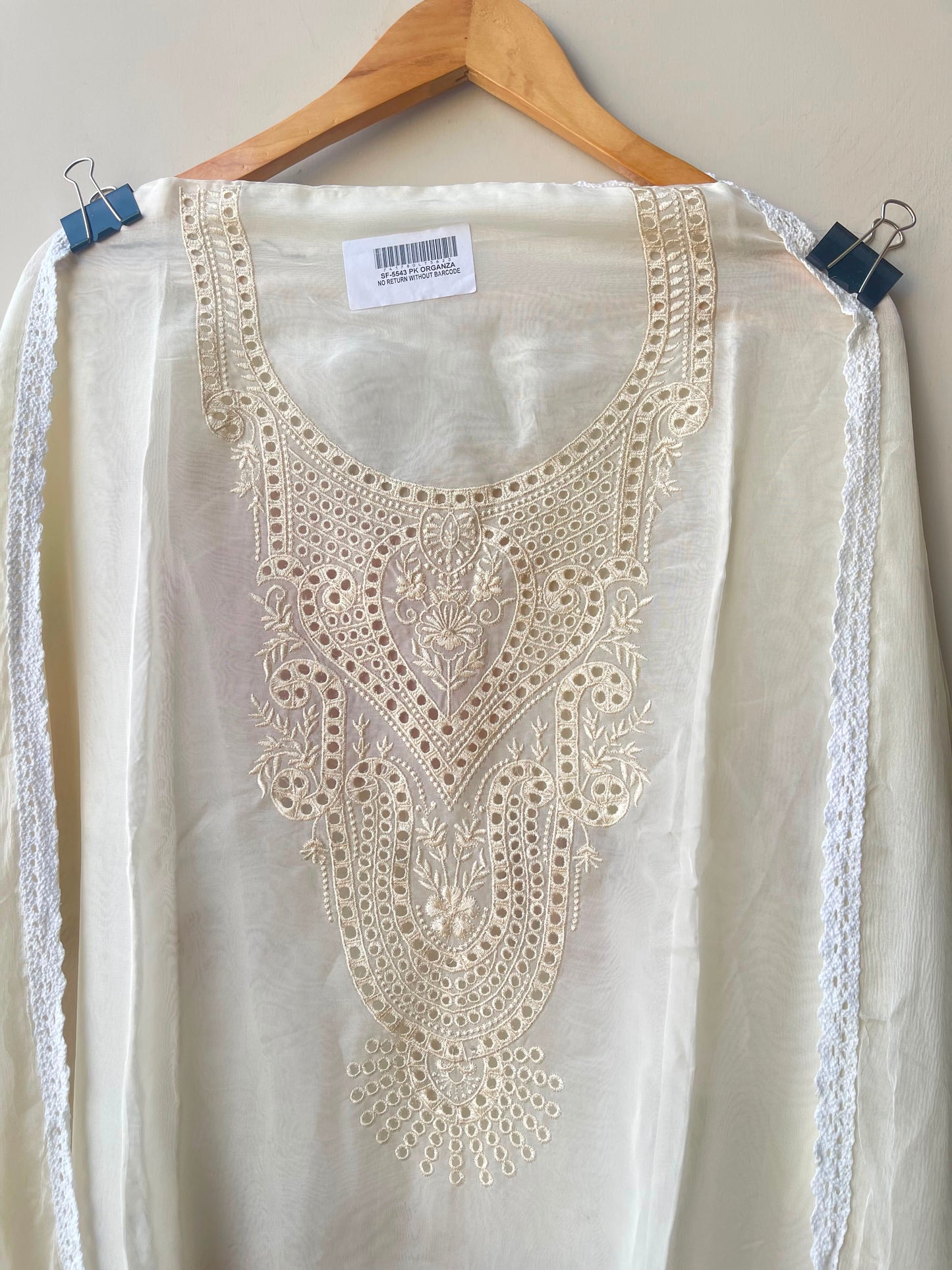 Organza unstitched ladies suit Rc18972