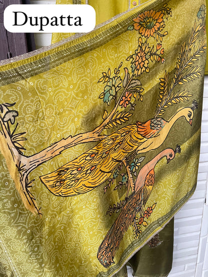 Shimmer silk unstitched ladies suit Rc17775 (b)