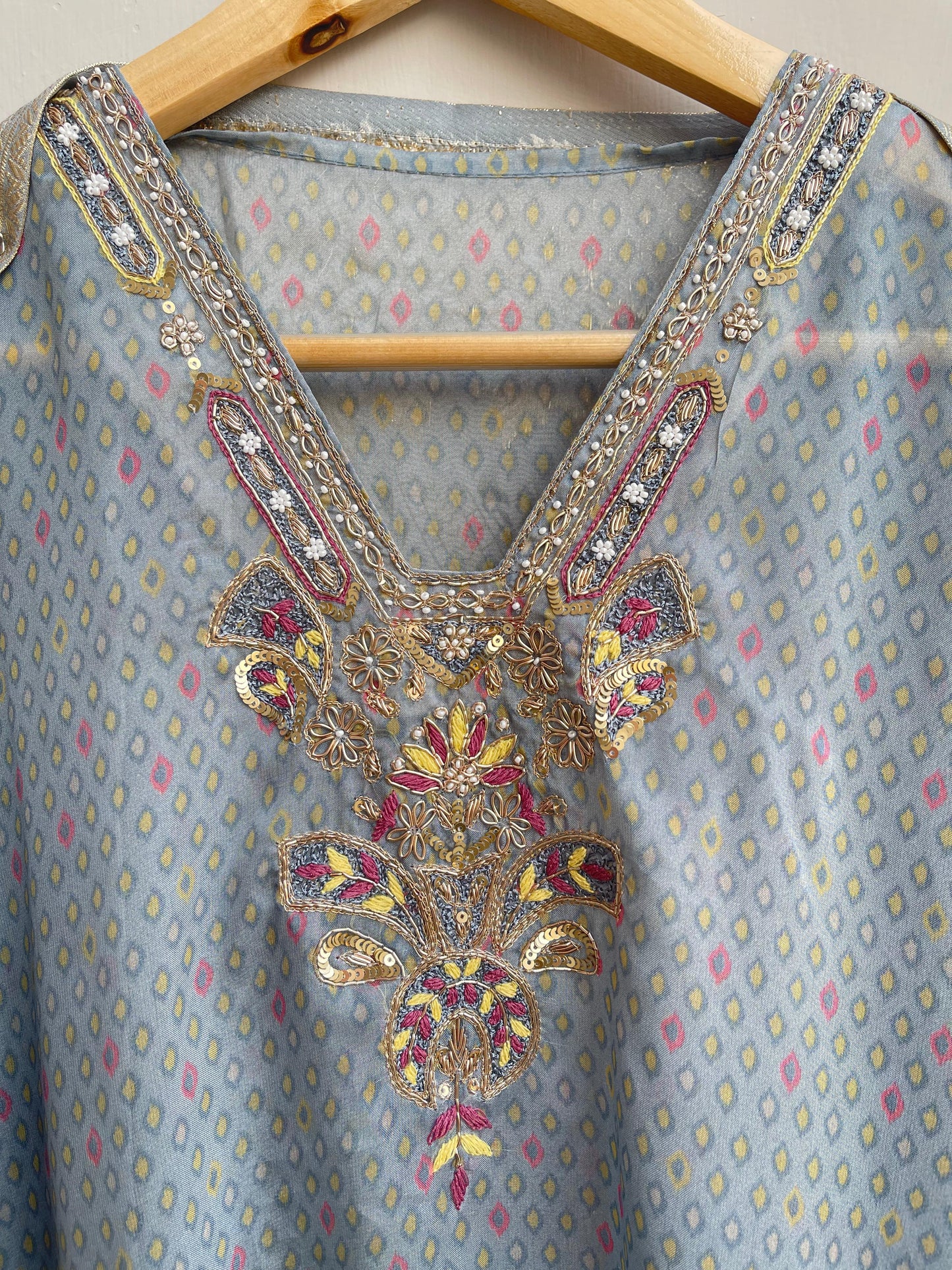 Organza unstitched ladies suit Rc17940