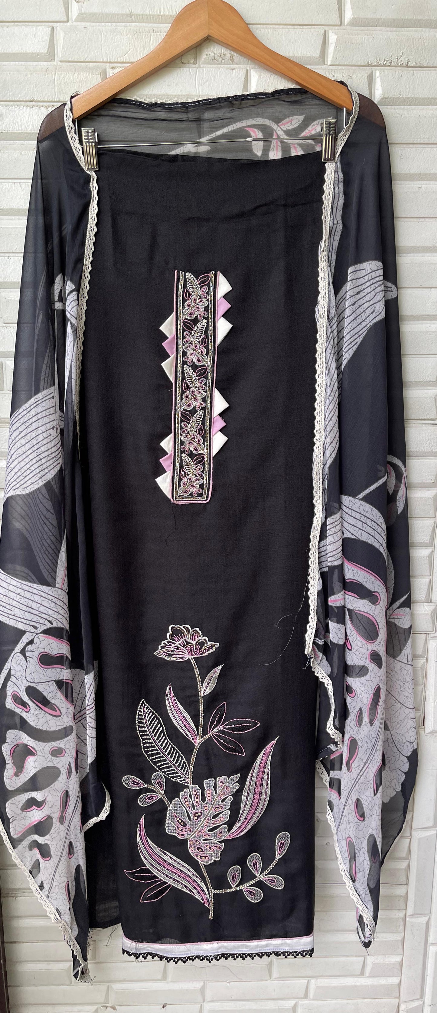 Cotton linen unstitched ladies suit Rc17498