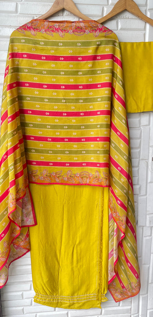 Tassar Silk Unstitched Ladies Suit RC-17640 – view 2