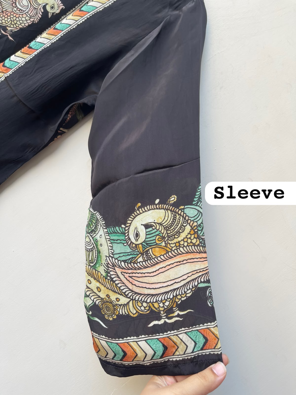 Satin crepe stitched ladies coord shirt Rc19165 (c)
