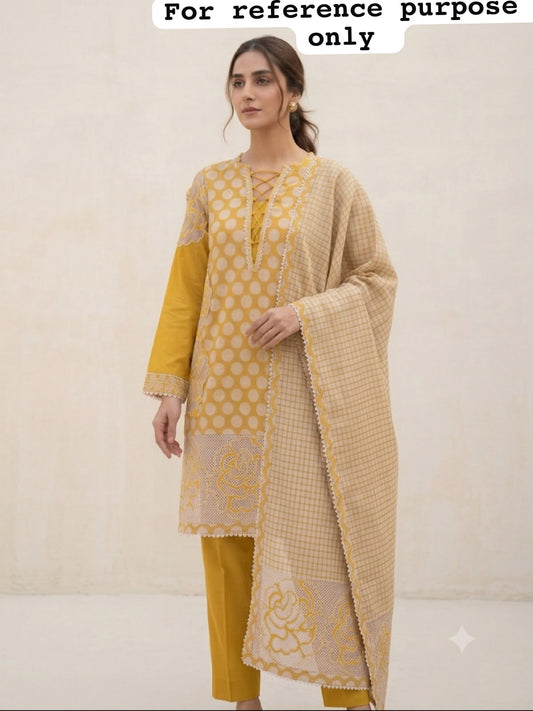 Shimmer linen printed ladies unstitched suit Rc19111