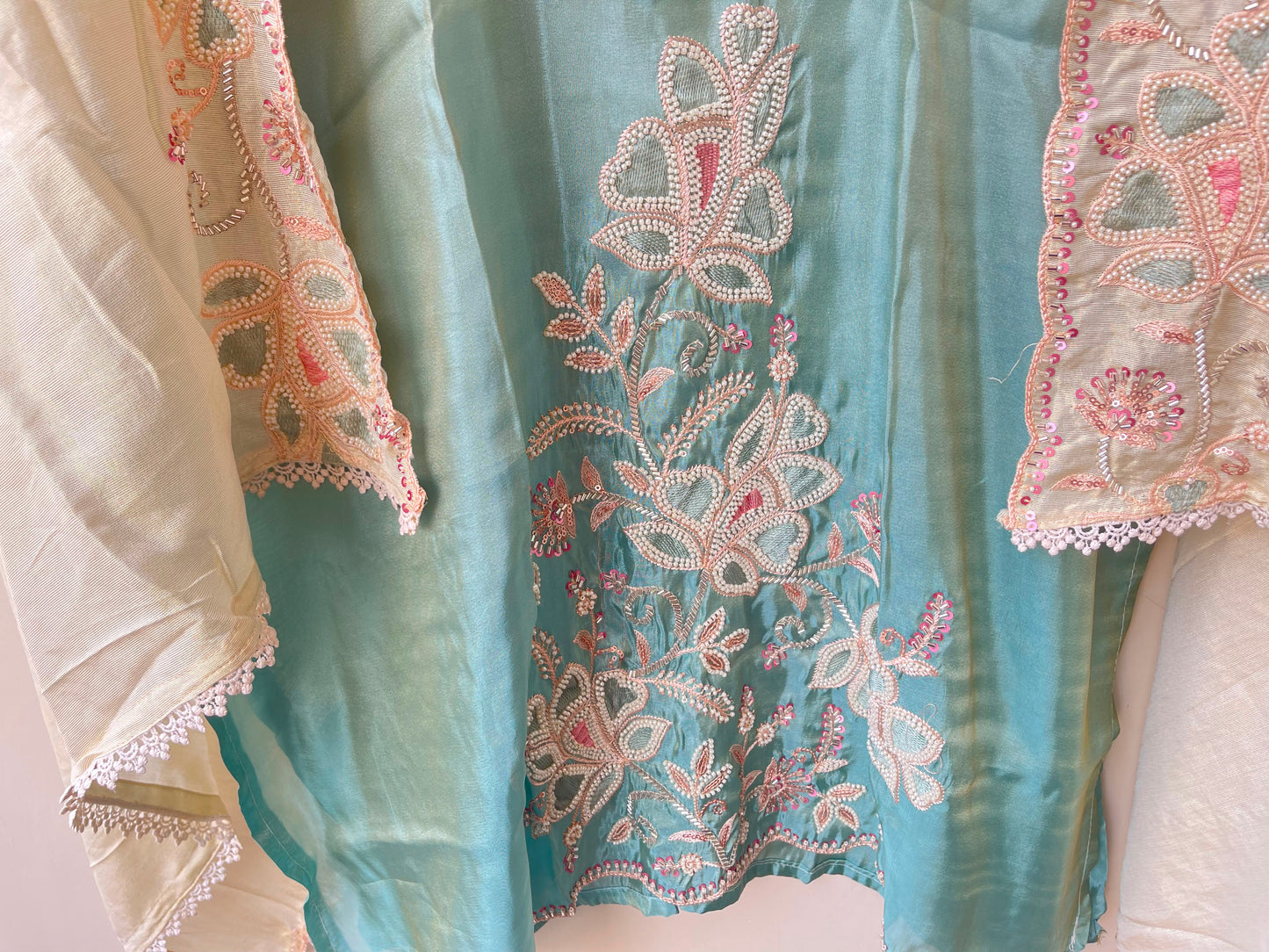 Shimmer silk shaded ladies unstitched suit Rc18991 (a)