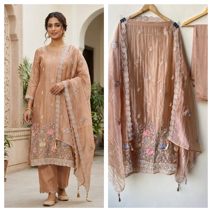 Crushed shimmer tissue ladies unstitched suit Rc19334 (b)
