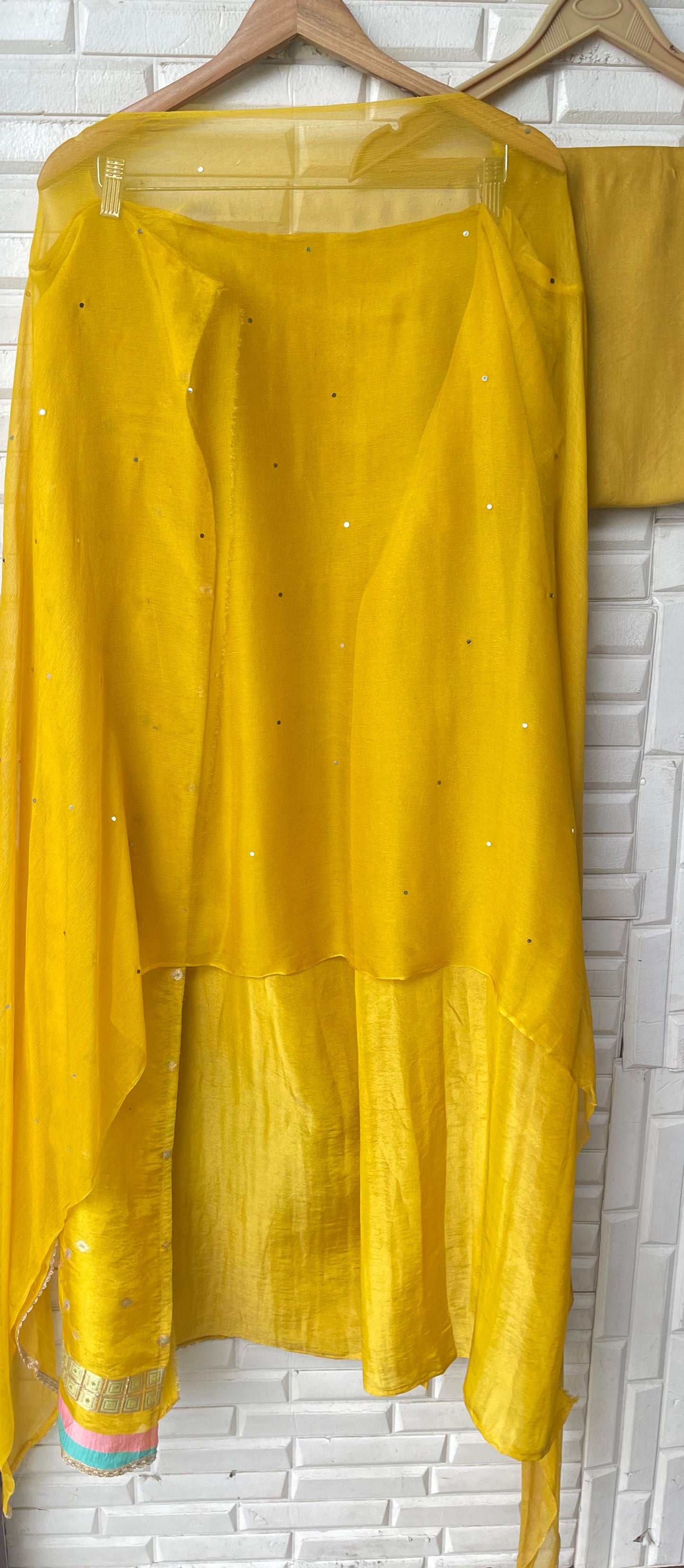 Banarasi shimmer silk unstitched ladies suit Rc17527