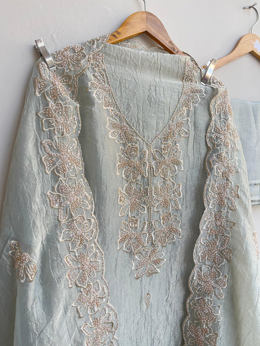 Pure crushed tissue ladies unstitched suit Rc18429 (b)