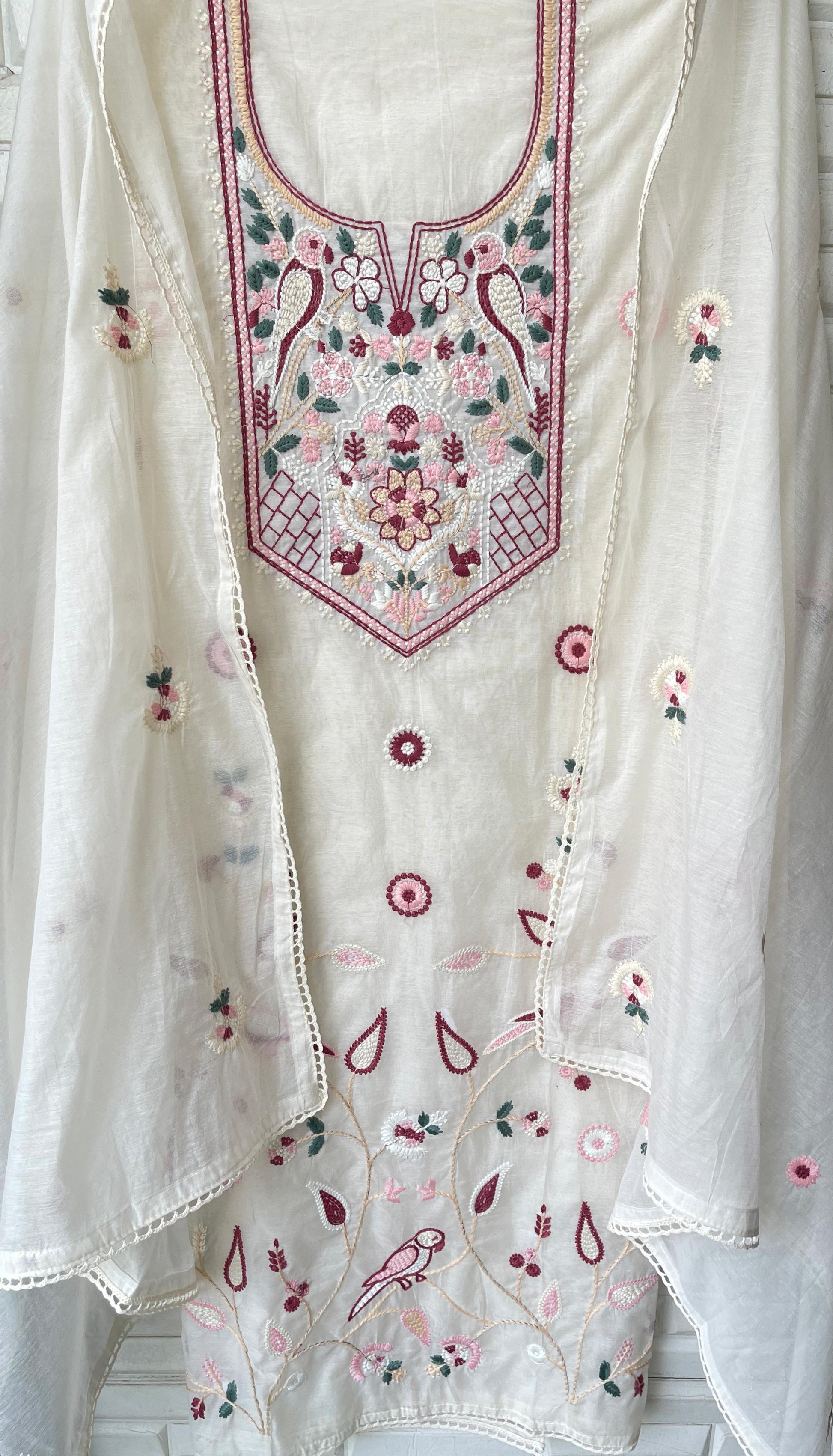 Mul Chanderi Unstitched Ladies Suit RC18828 – view 6