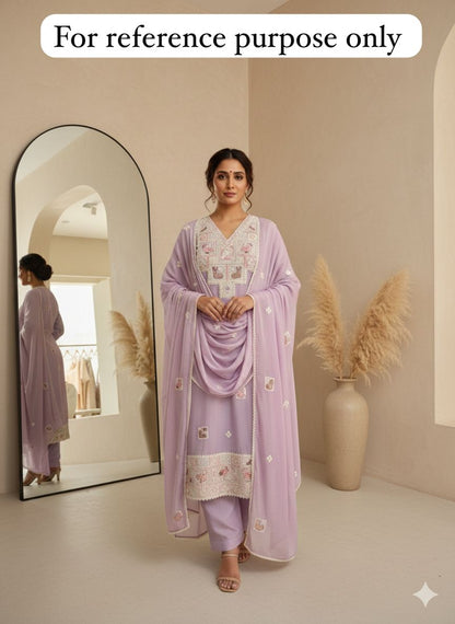 Mul chanderi unstitched ladies suit Rc18458 (a)