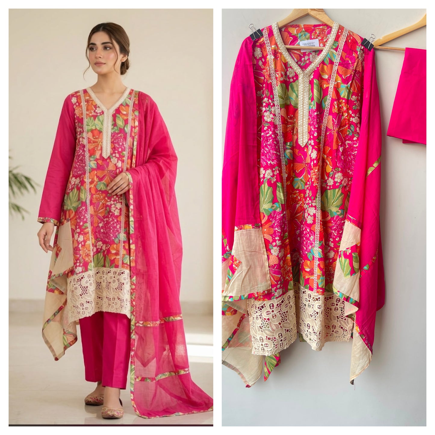 Cotton printed unstitched ladies suit Rc19011 (a)