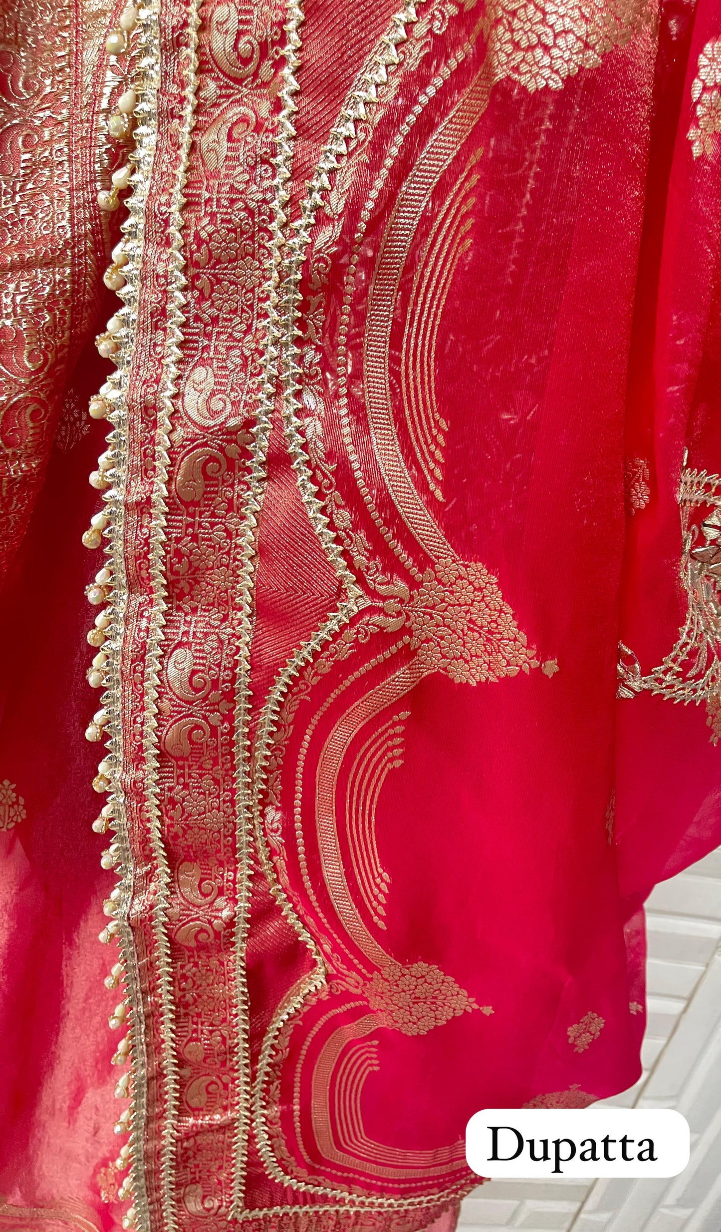 Banarasi shimmer silk unstitched ladies Rc17704