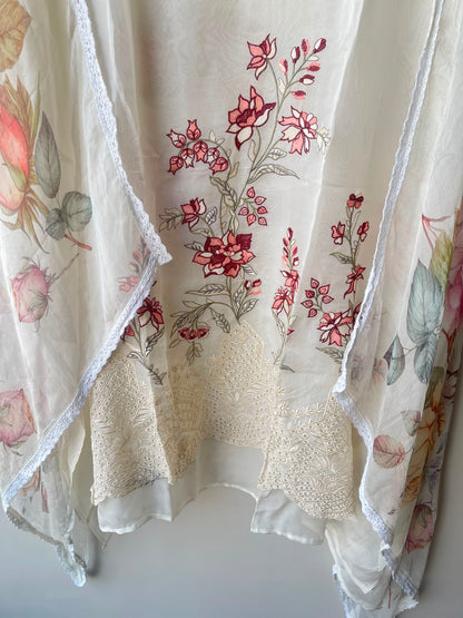 Organza unstitched ladies suit Rc18972