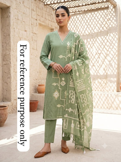 Pure mul chanderi unstitched ladies suit Rc19003 (a)