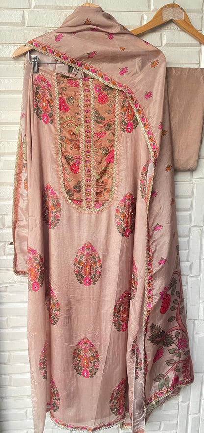 Glass organza unstitched ladies suit Rc17700 (a)