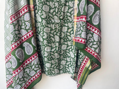 Mul chanderi maheshwari printed unstitched ladies suit Rc19005 (b)